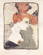 Henri  Toulouse-Lautrec Bust of Marcelle Lender oil on canvas